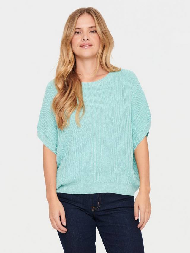 

Мерцающий джемпер dezrasz Saint Tropez, цвет Turquoise