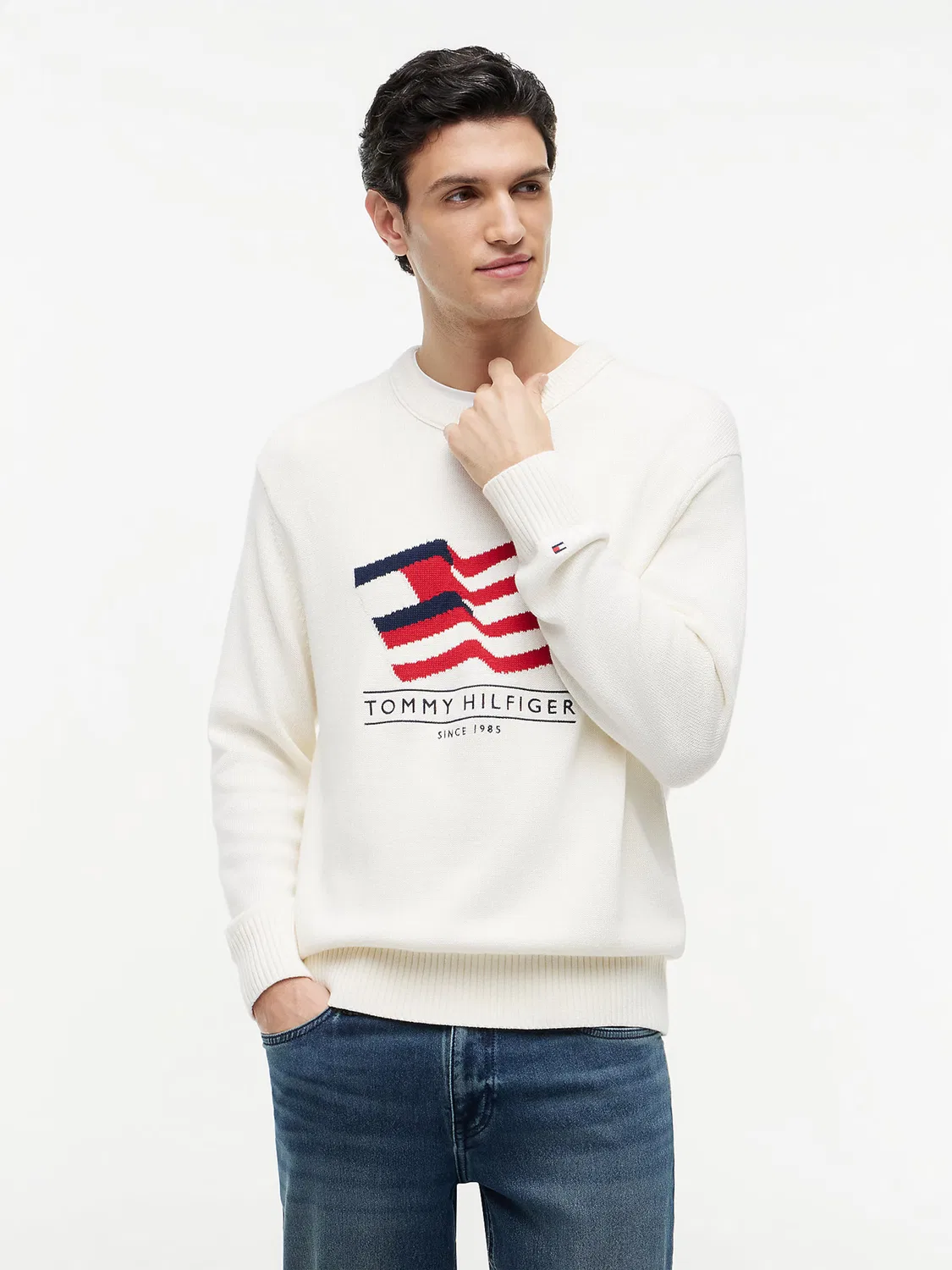 Свитер Tommy Hilfiger, Ecru — фото 2