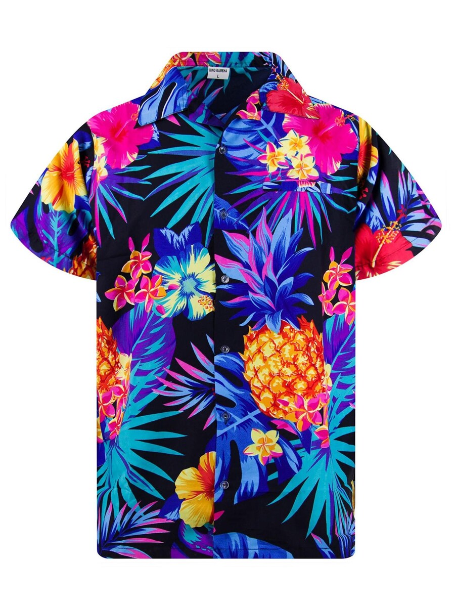 

Рубашка King Kameha Pineapple, темно-синий