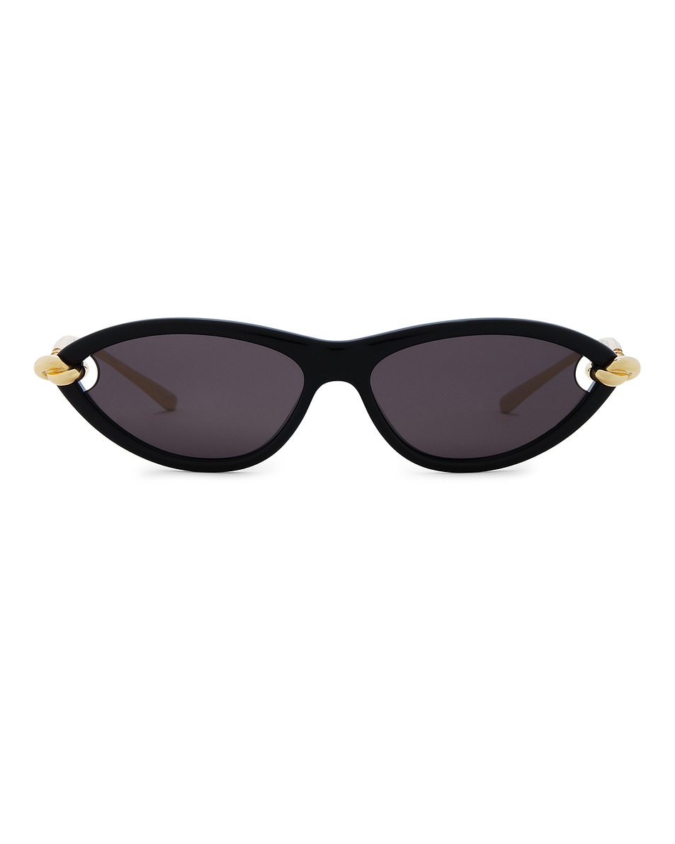 

New Knot Солнцезащитные очки Bottega Veneta, Black, Gold, & Grey