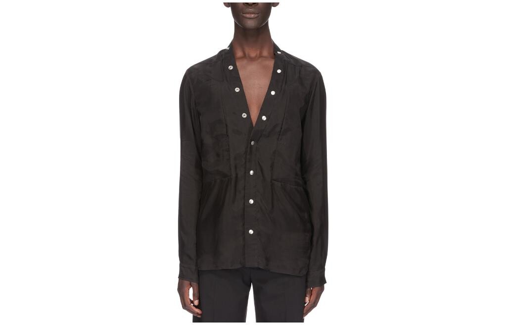 

Рубашка мужская черная Rick Owens, черный