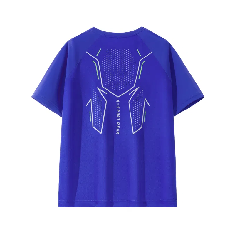 Детская спортивная футболка с круглым вырезом PEAK Royal Blue/PK Blue — фото 3