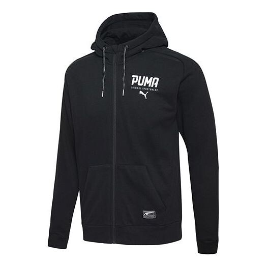 

Куртка style hoodied jacket 'black white' Puma, черный