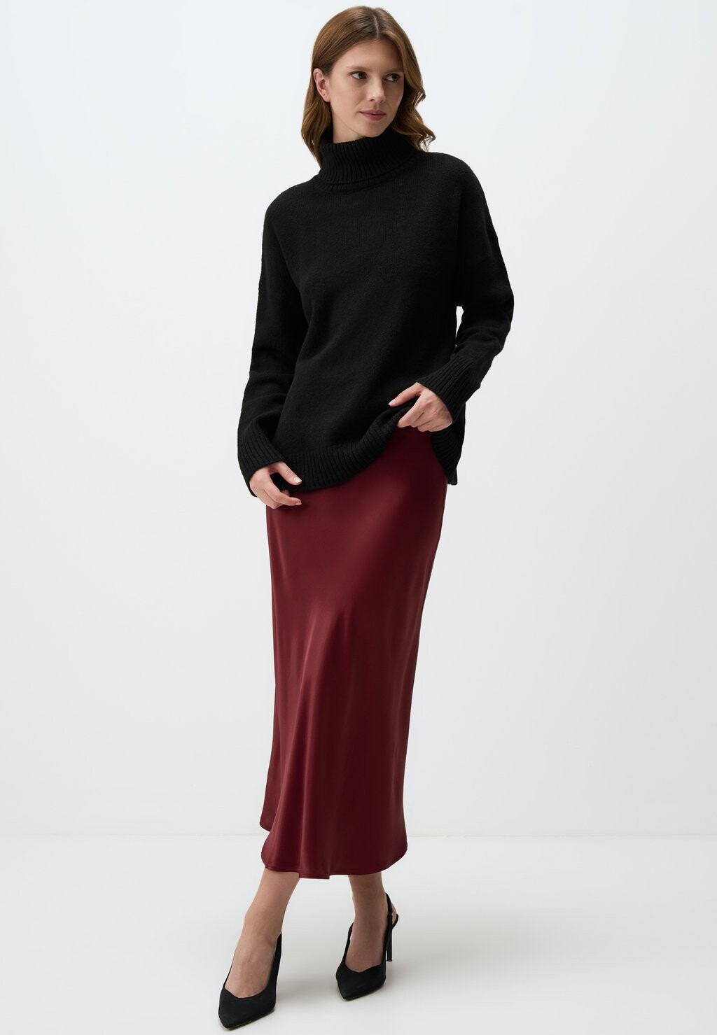 

Юбка макси REGULAR WAIST SLIM FIT LONG Jimmy Key, бордовый