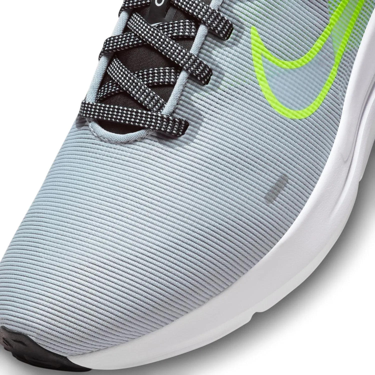 Мужские кроссовки Nike Downshifter 12, Wolf Grey White Black Volt — фото 4