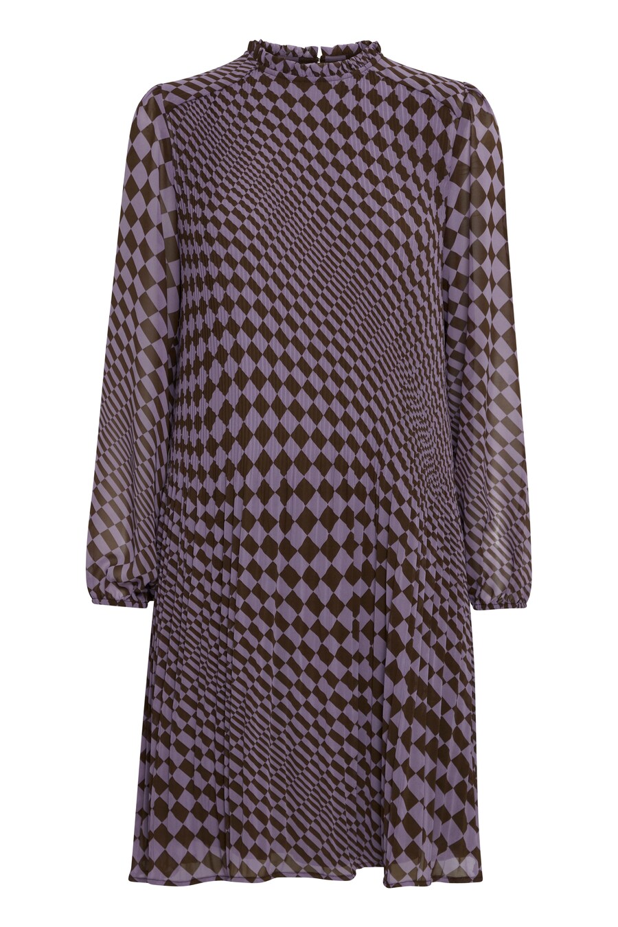 

Мини платье ICHI Bally, Brown/Lilac