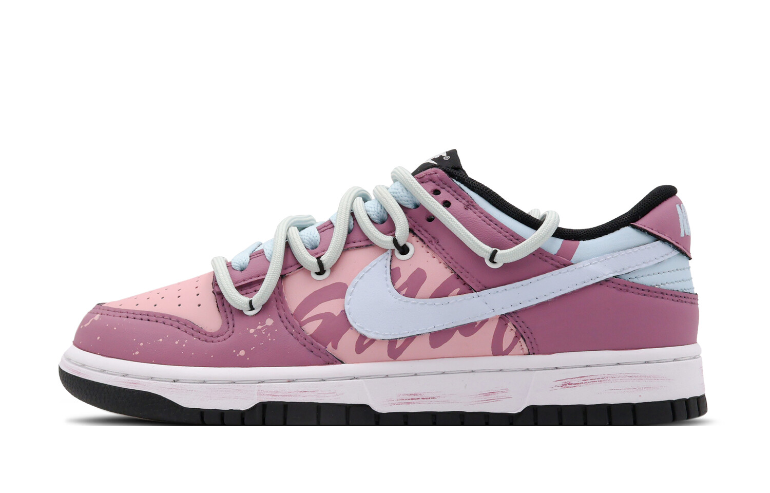 

Кроссовки Nike Dunk Skateboarding Shoes Women's Low-top Blue/pink, голубой, Синий, Кроссовки Nike Dunk Skateboarding Shoes Women's Low-top Blue/pink, голубой