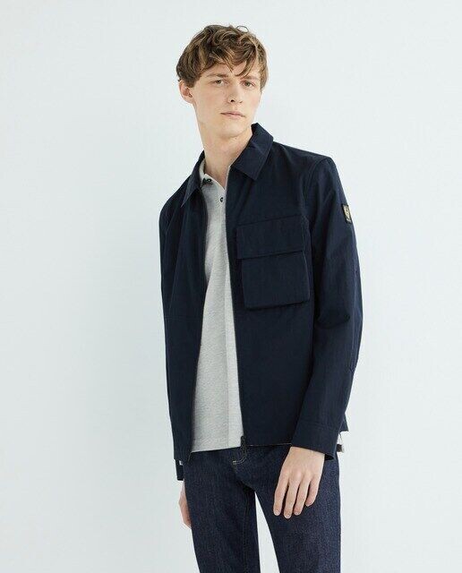

Мужская рубашка на молнии Belstaff, темно-синий