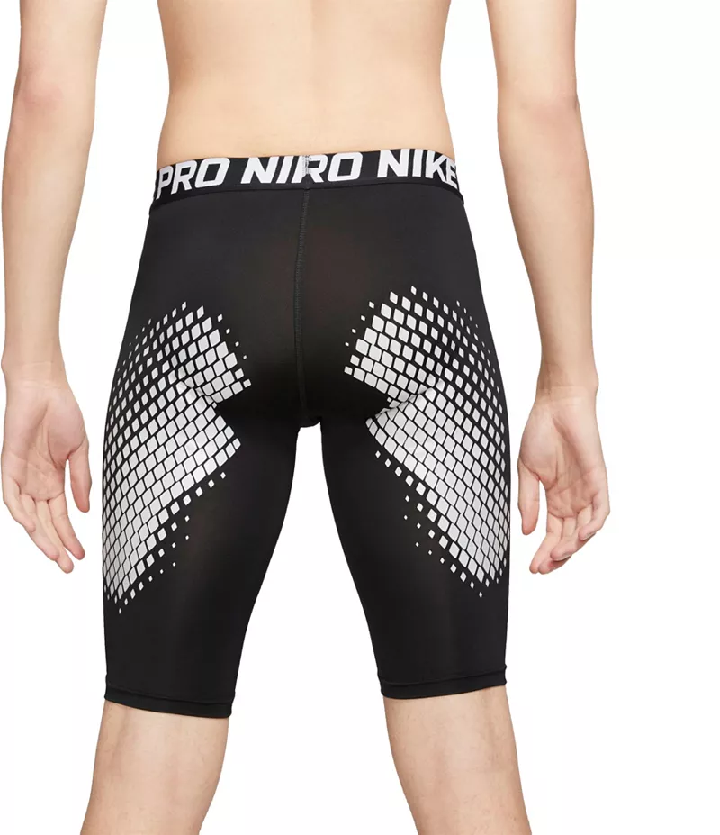 Мужские бейсбольные шорты-скользящие Nike, цвет Black/Wolf Grey/White — фото 3