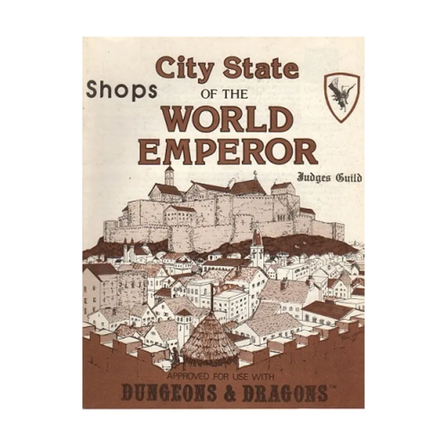 

City State of the World Emperor - Shops Book (1st Printing), Dungeons & Dragons Fantasy Modules (A - C) (Judges Guild), мягкая обложка