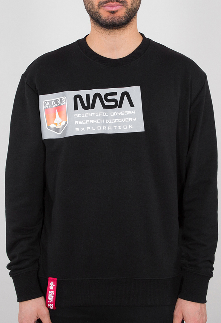 

Толстовка Alpha Industries Mars Reflective Sweatshirt, черный