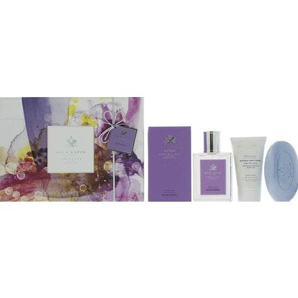Подарочный набор Wisteria Glicine Eau De Parfum: 100 мл духов, 150 г мыла, 75 мл крема для рук, Acca Kappa