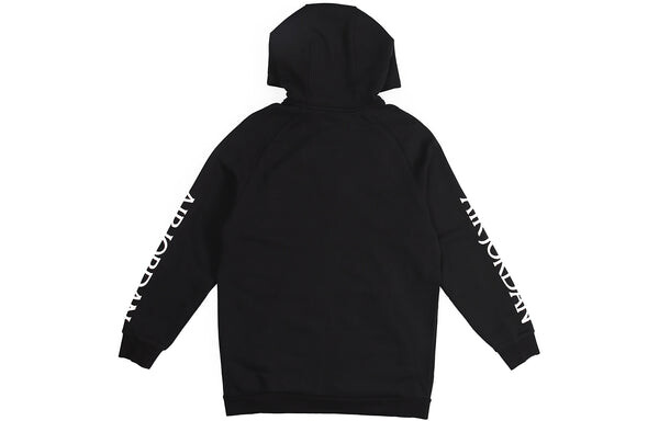 Толстовка Air Jordan Air hooded Basketball Sports Fleece Lined Jacket Black, черный — фото 2
