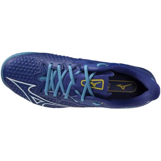 Теннисные кроссовки «Wave Exceed Tour 6 OC» от Mizuno, Blue X White — фото 4