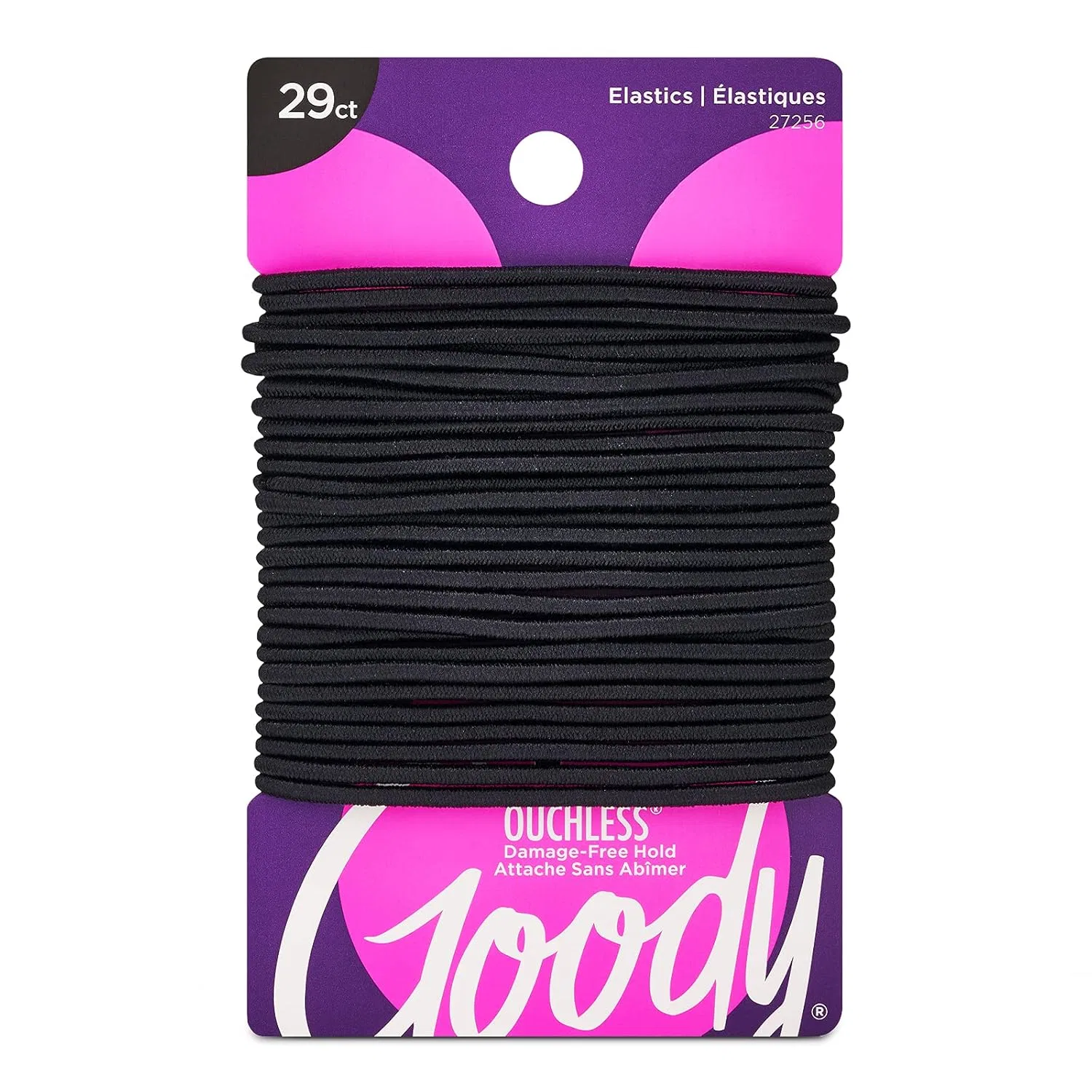 Набор резинок для волос Goody Ouchless Black Large Holder Thin Pony Goody