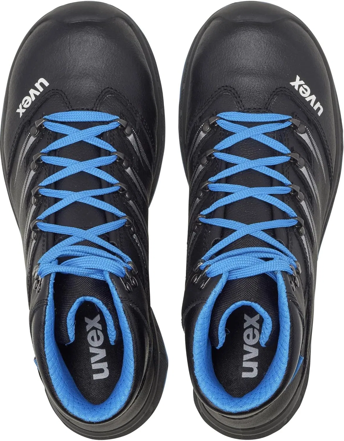 Рабочие кожаные ботинки Uvex 2 Trend S3 для мужчин и женщин со стальным носком, Blue Black — фото 3
