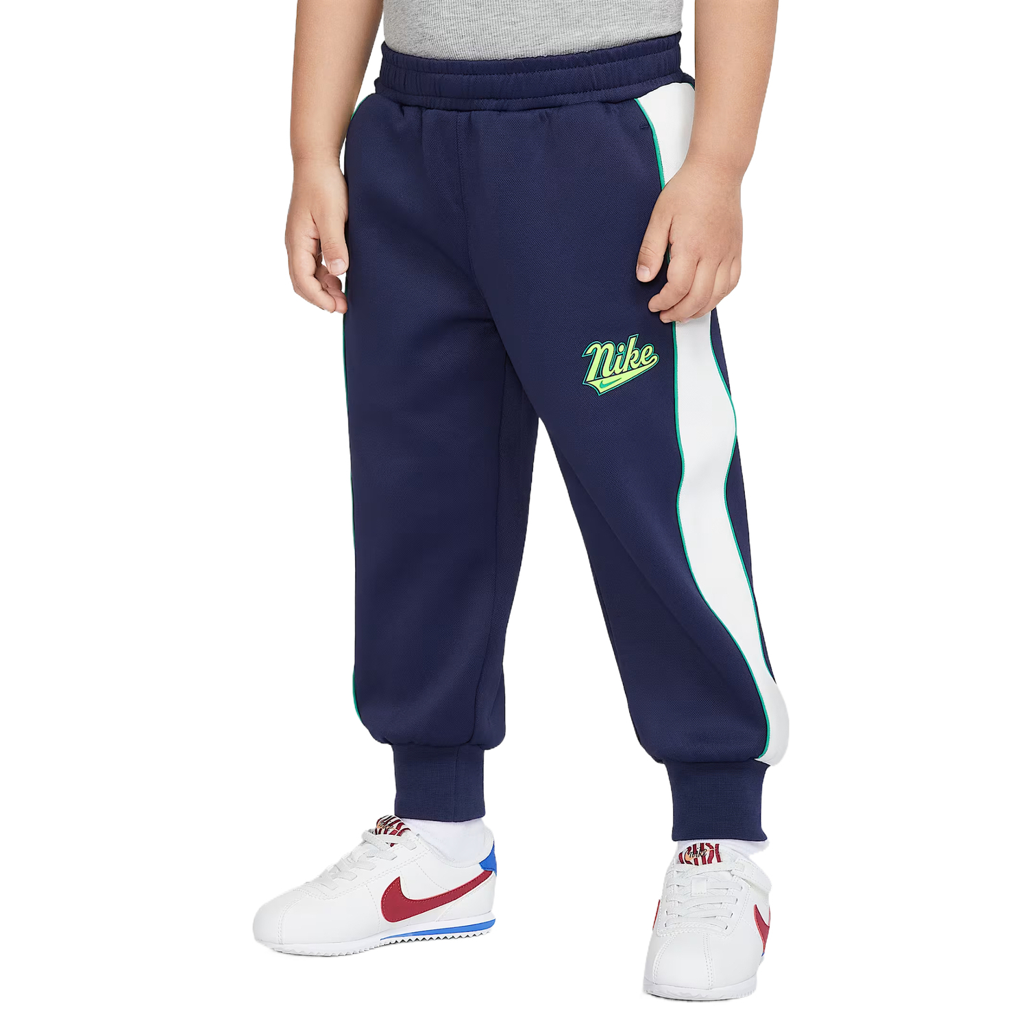 

Детские вязаные спортивные штаны для детей 3-7 лет AW25 Nike, темно-синий