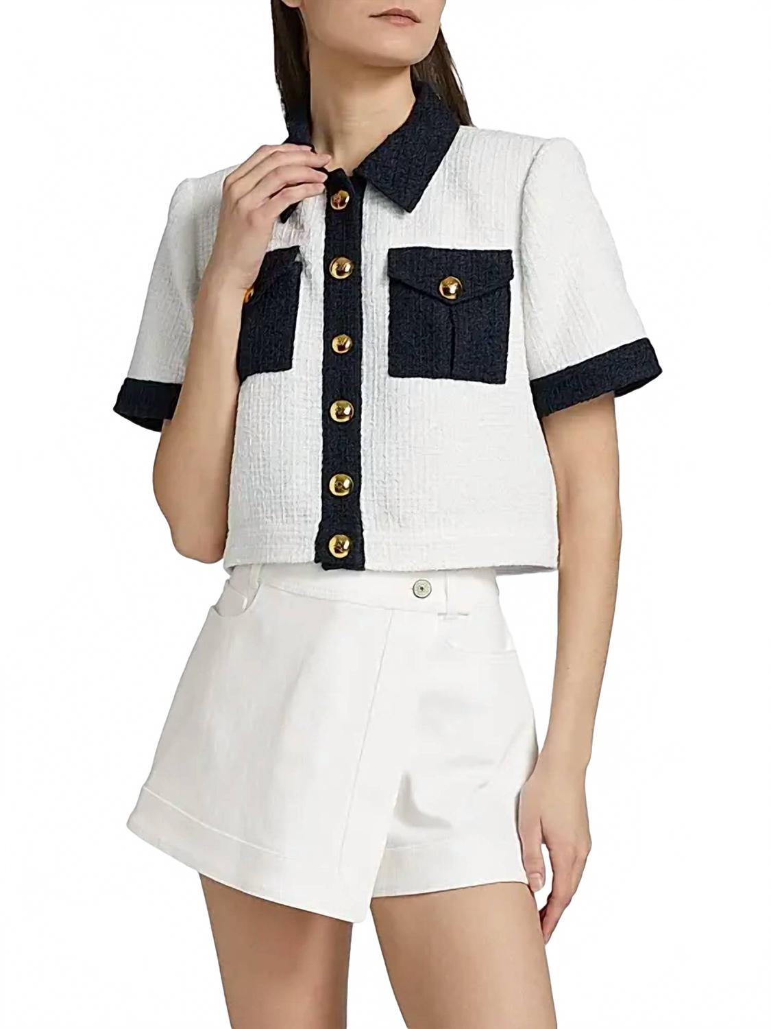 

Куртка Nissy в бело-синем цвете Cinq a sept