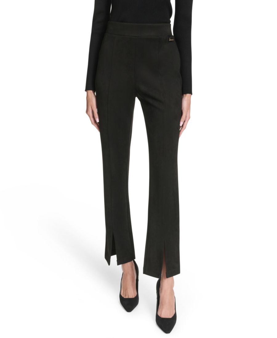 

Женские леггинсы из искусственной замши без шнурков Halston, Black