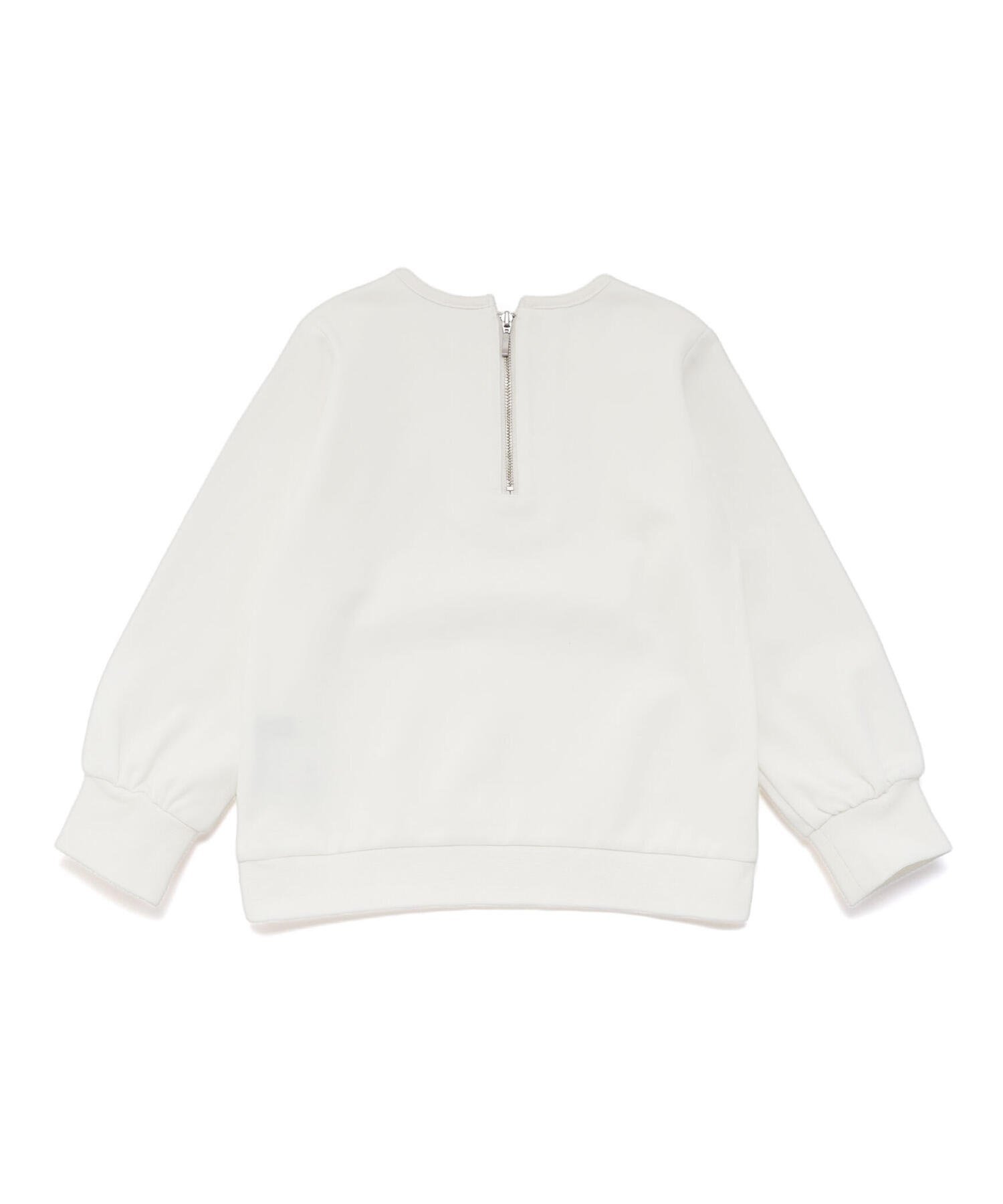 Толстовка с логотипом, украшенным стразами (100–160 см) Bebe, off white — фото 3