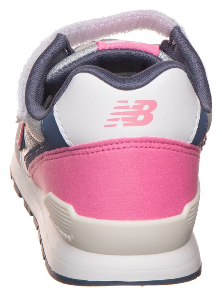 Кроссовки на шнуровке New Balance, цвет weiß/grau/pink — фото 3