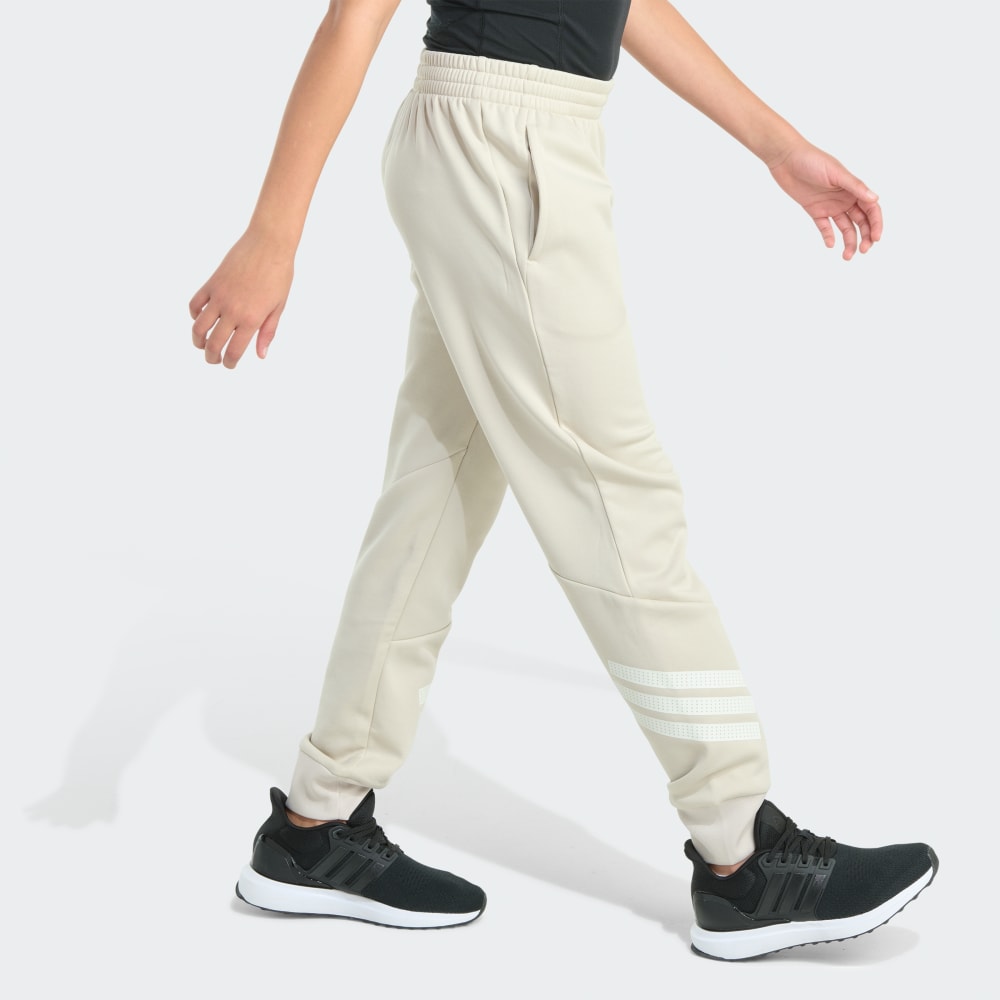 Спортивный костюм Adidas Elastic Waistband Gym + Poly 3-Stripe Jogger, цвет Alumina — фото 4