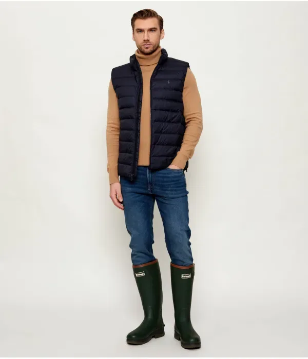 Пуховая куртка без рукавов regular fit Polo Ralph Lauren, темно-синий — фото 2