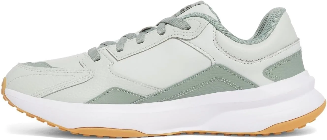 Мужские кроссовки Under Armour UA Edge Lthr Cross Trainer, белый/черный/зеленый — фото 2