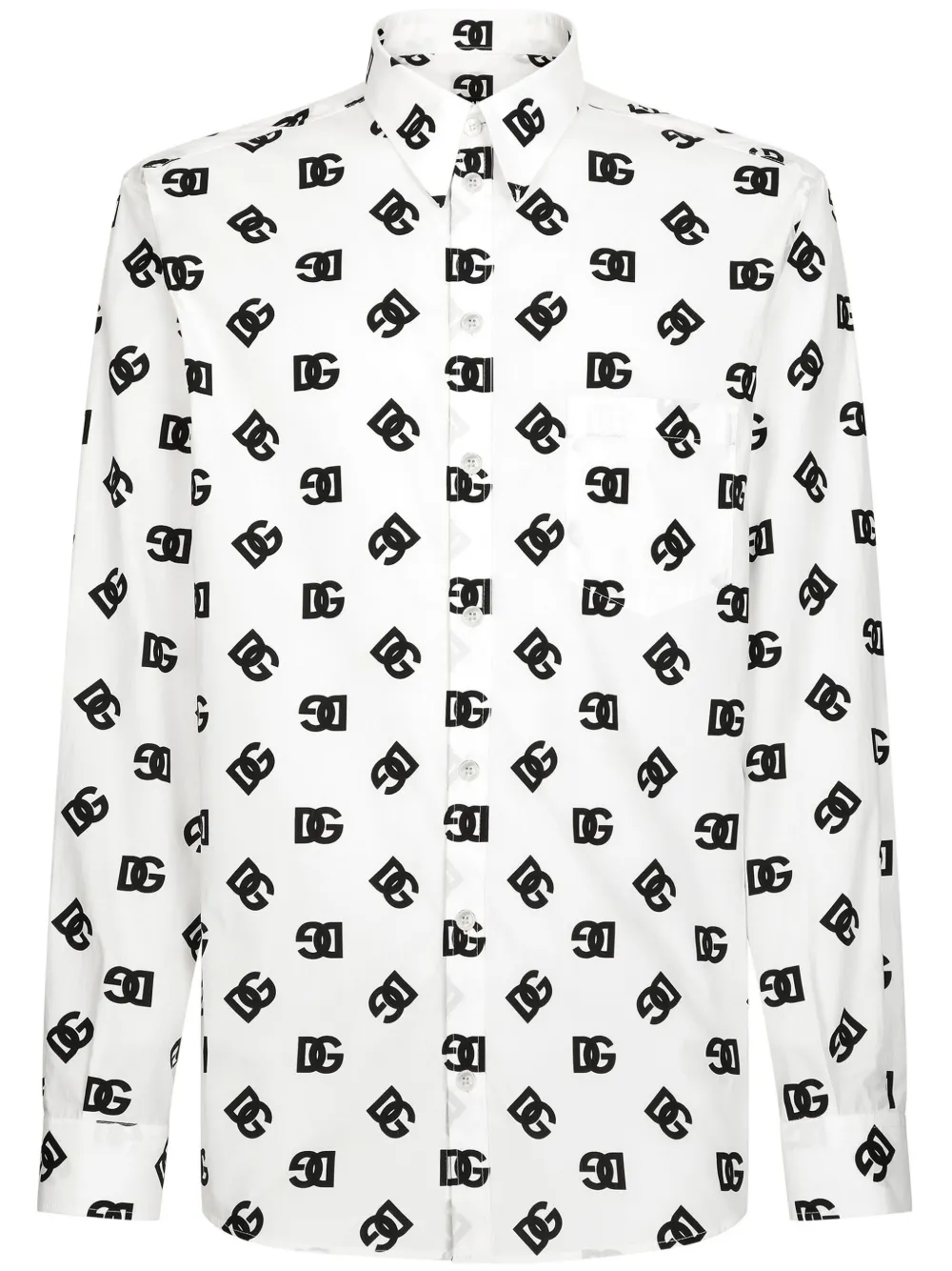

Рубашка с логотипом DG DOLCE & GABBANA, белый