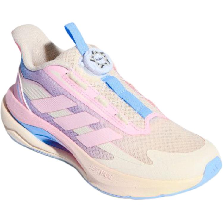 Adidas Lightdart Habu Slip Resistant Abrasion Resistant низкие детские кроссовки для бега бежевый розовый синий Kids' — фото 3