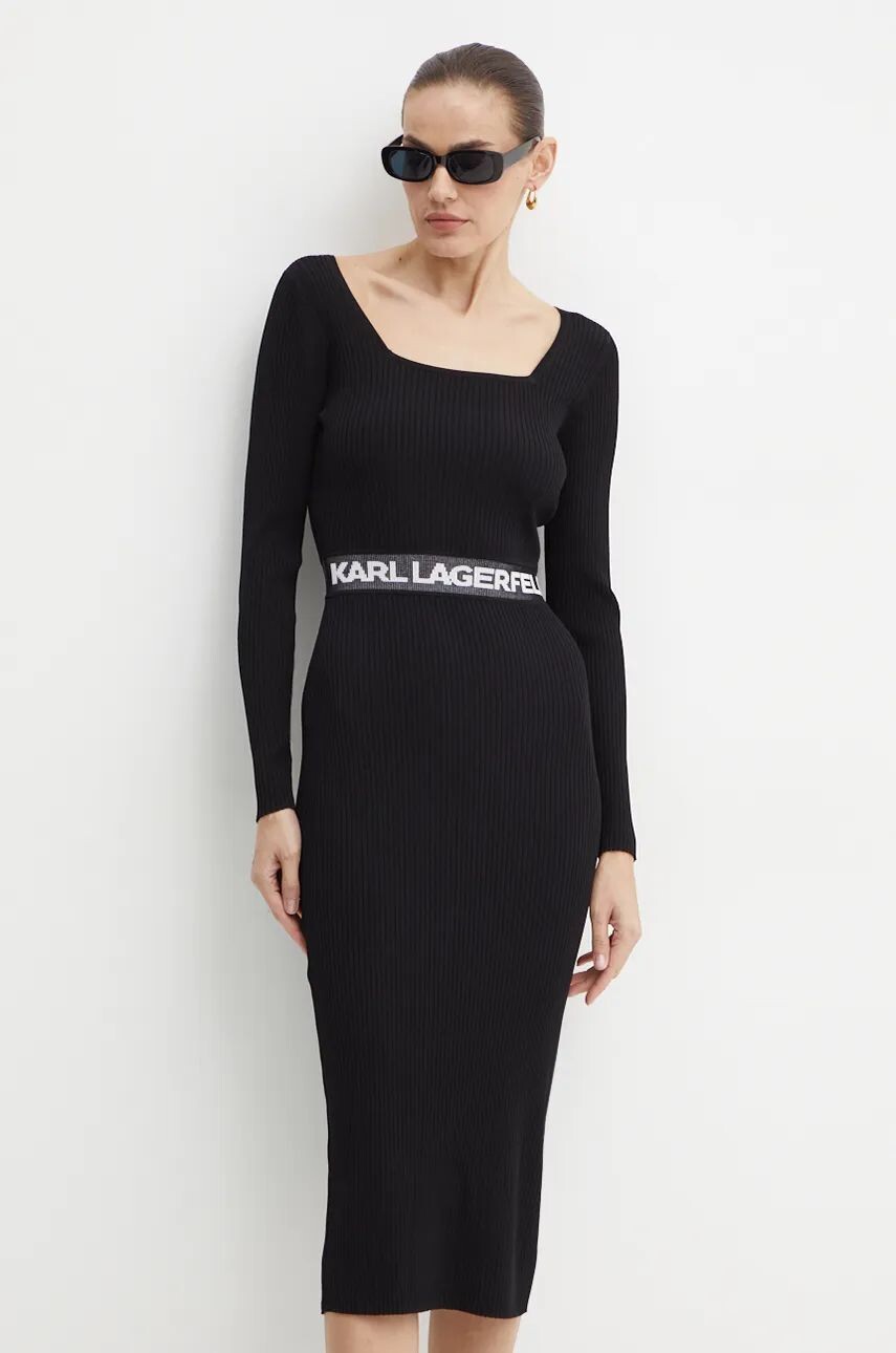 

Платье Карла Лагерфельда Karl Lagerfeld, черный