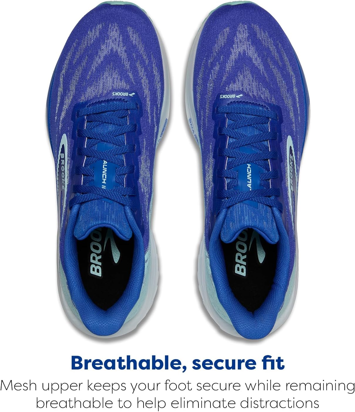 Мужские нейтральные беговые кроссовки Brooks Launch 11, Cobalt/Limpet Shell — фото 4
