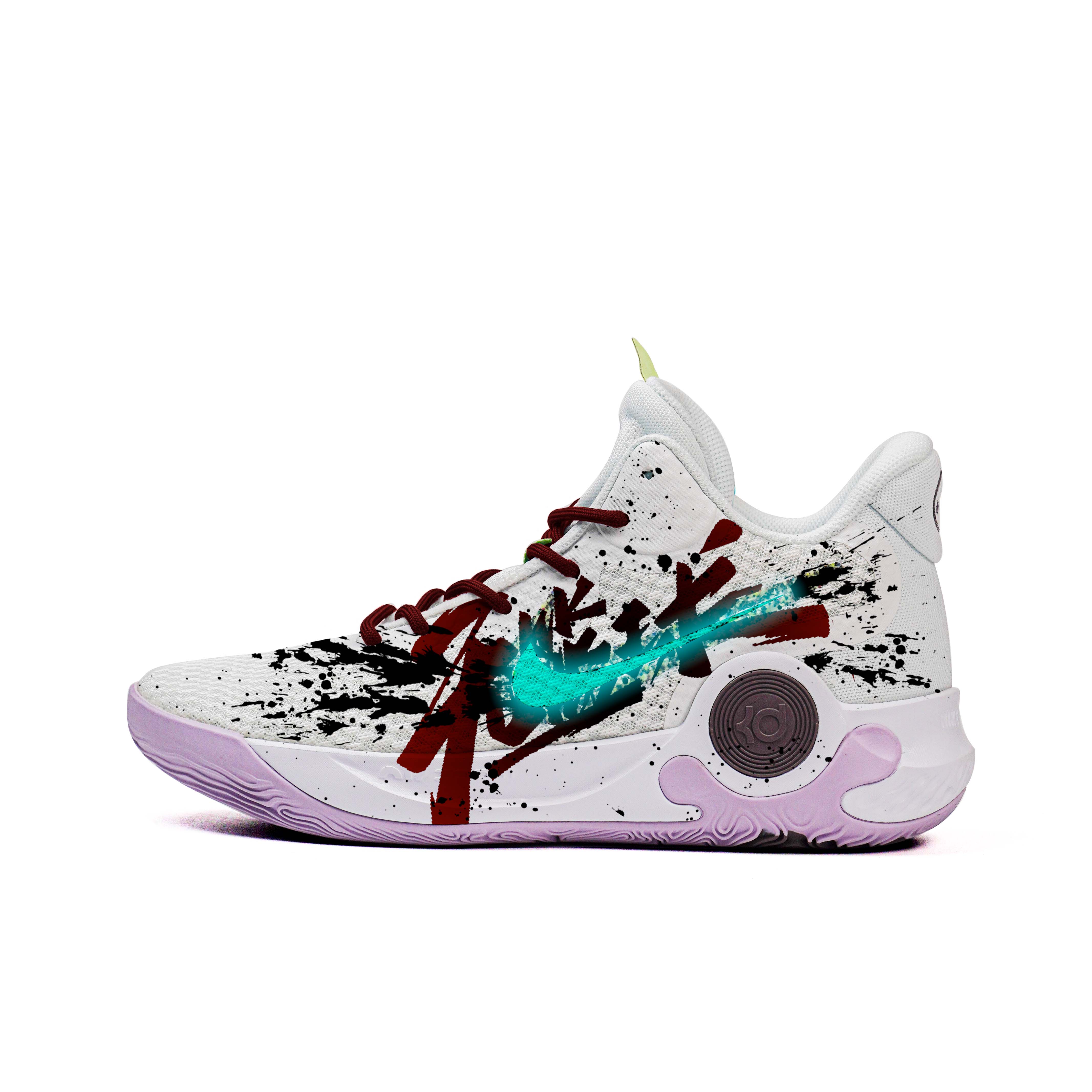 

Nike Кроссовки KD Trey 5 IX с амортизацией, противоскользящим покрытием, мид-топ, винтажные баскетбольные, унисекс, черно-белые, цвет Black White