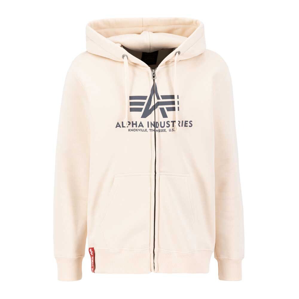 

Толстовка Alpha Industries Basic Full Zip, бежевый