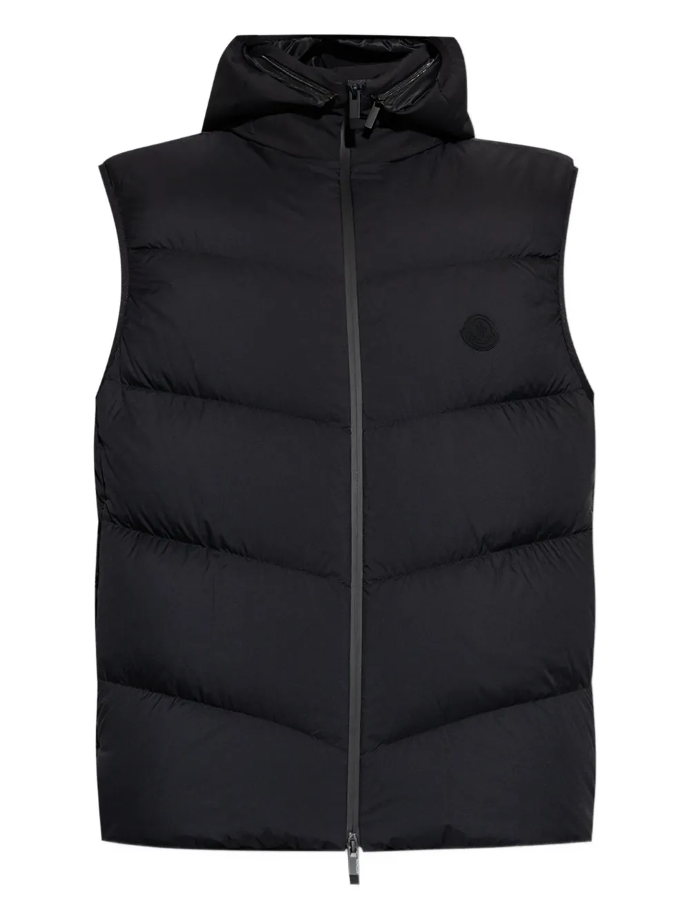 

Стеганый жилет с капюшоном MONCLER, черный