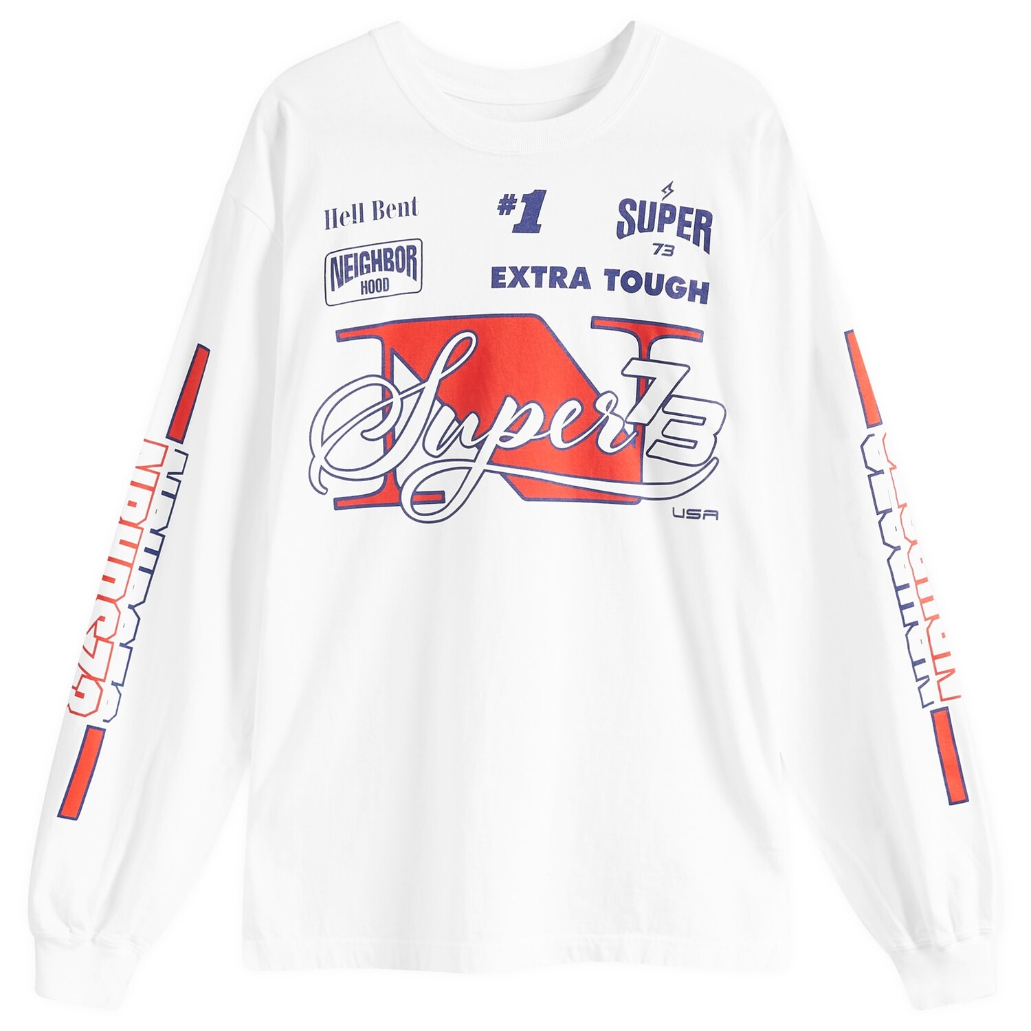

Лонгслив Neighborhood X Super73 Long Sleeve T-Shirt, белый