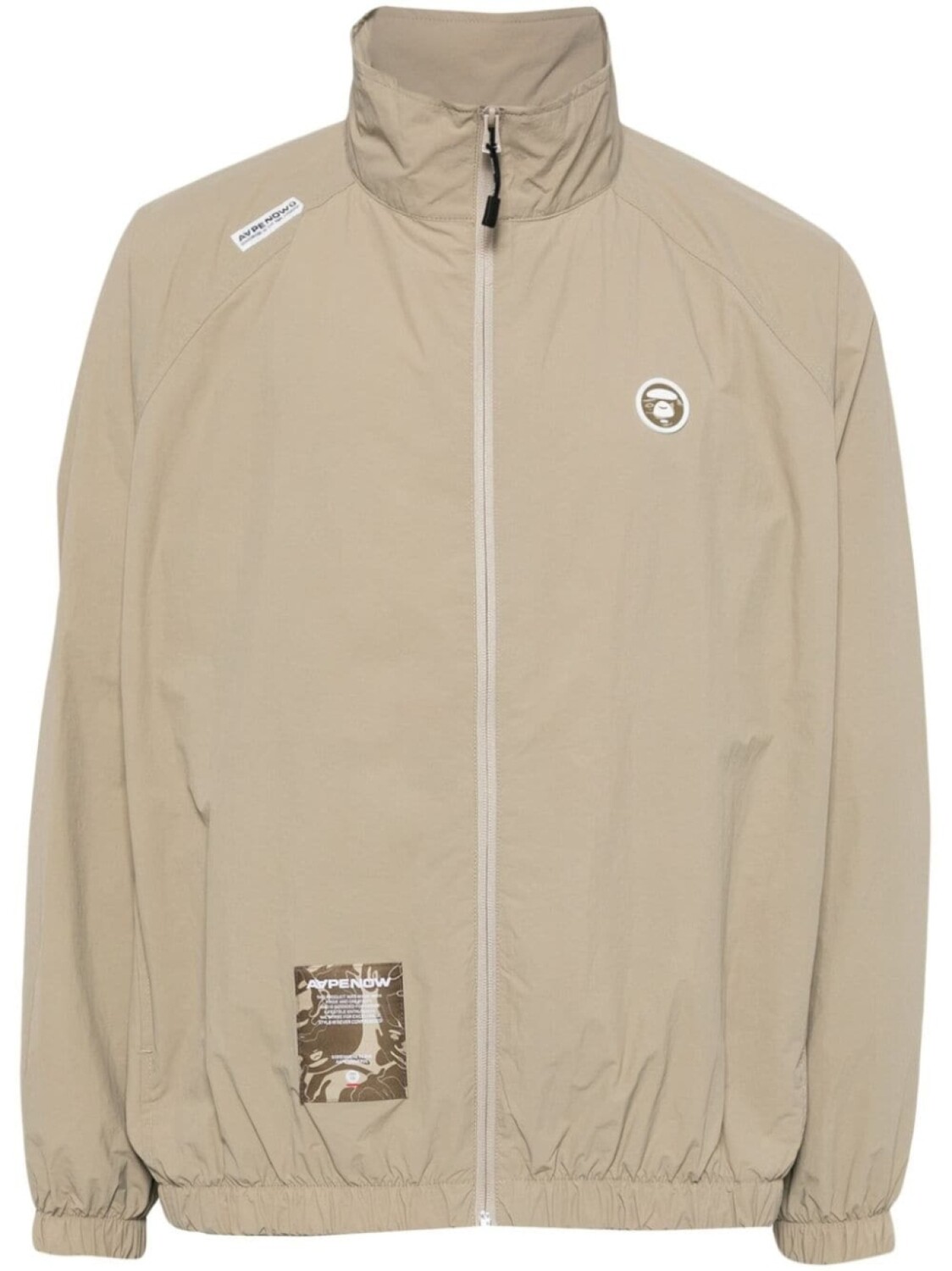 

AAPE BY *A BATHING APE куртка с нашивкой-логотипом, коричневый