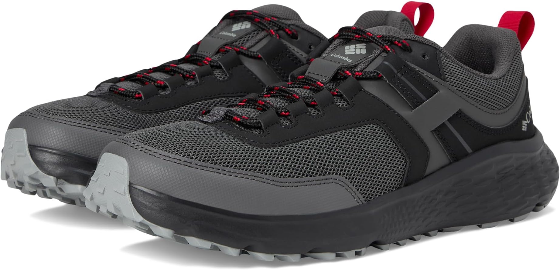 

Походные ботинки Columbia Konos Low, цвет Dark Grey/Mountain Red