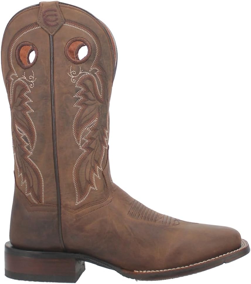 

Мужские повседневные ботинки Dan Post Mens Abram с вышивкой, квадратный носок, без застежек, средний голень - коричневые