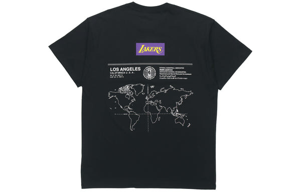 Футболка nba courtside los angeles lakers с коротким рукавом тренировочные Nike, черный — фото 2