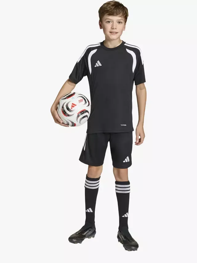 Детская футболка Tiro26 League, черно-белая adidas — фото 3