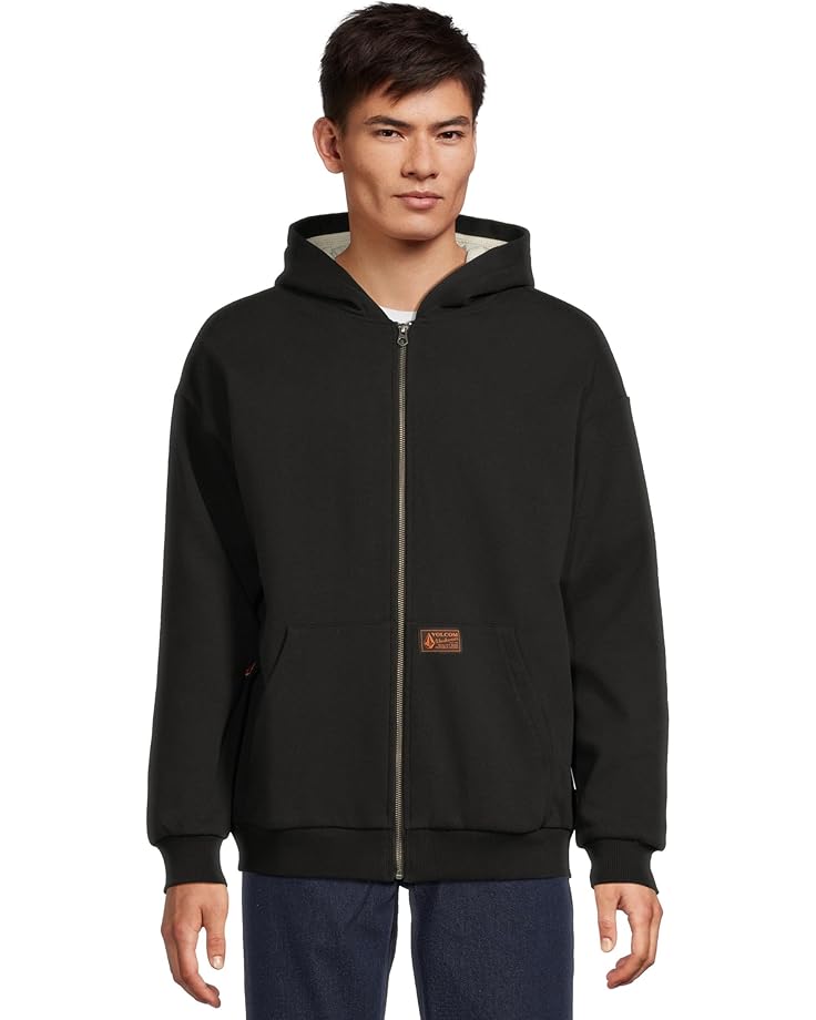 

Мужской худи Volcom Axestone Workwear Lined Fleece, Black, Черный, Мужской худи Volcom Axestone Workwear Lined Fleece, Black