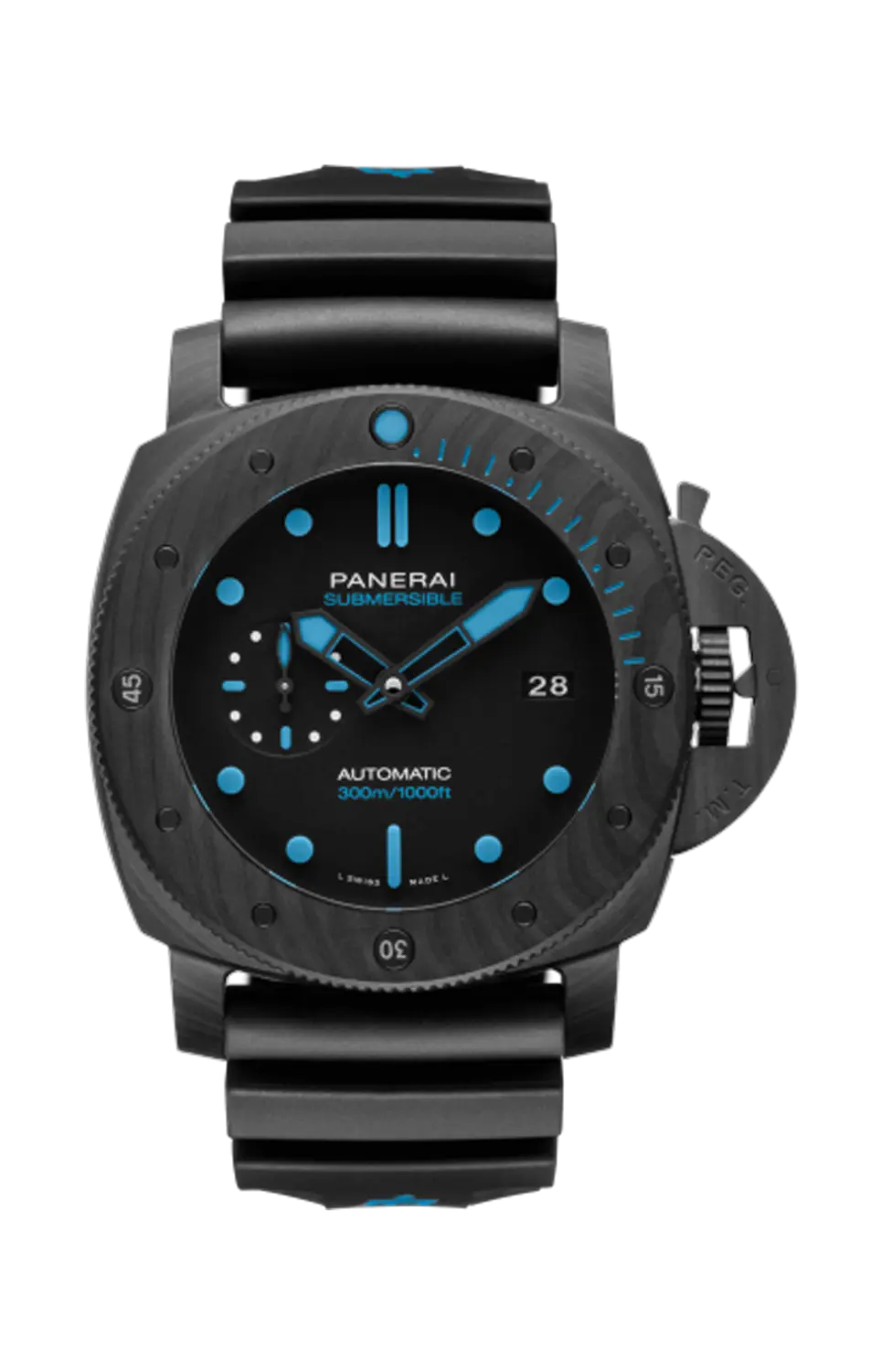 

Часы submersible carbotech 47 мм Panerai
