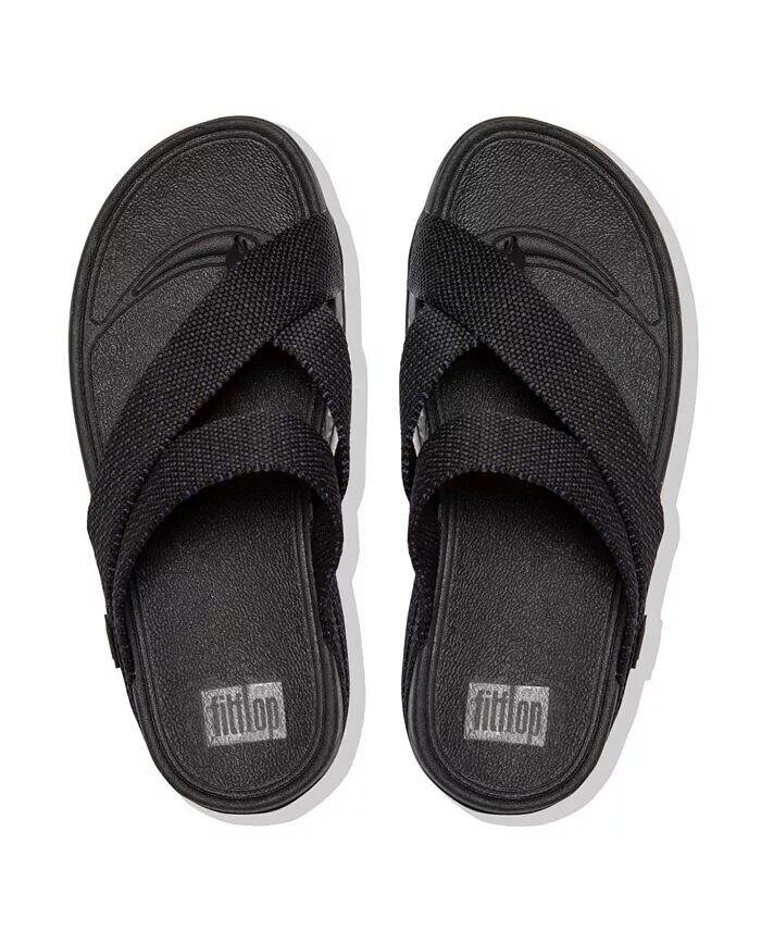 Мужские сандалии с перемычкой и ремешком на носке FitFlop, синий — фото 3