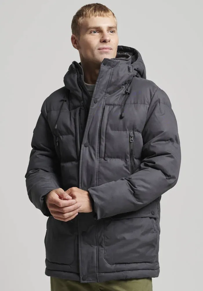 

Стеганая куртка Superdry "MF HOODED PARKA", цвет Charcoal