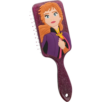 Disney Frozen II 3D Anna Силиконовая расческа для волос Снежная королева Все типы волос Disneyディズニー — фото 2