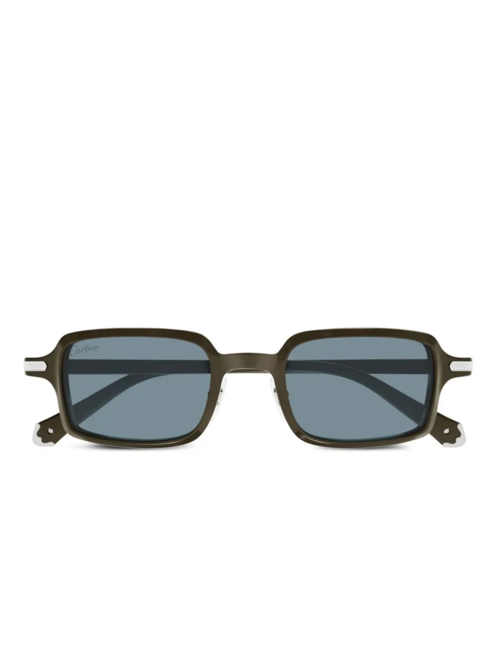 

Квадратные солнцезащитные очки Cartier Eyewear, коричневый