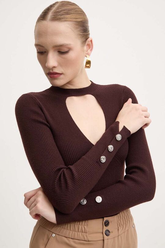 

Шерстяной свитер Pinko, коричневый