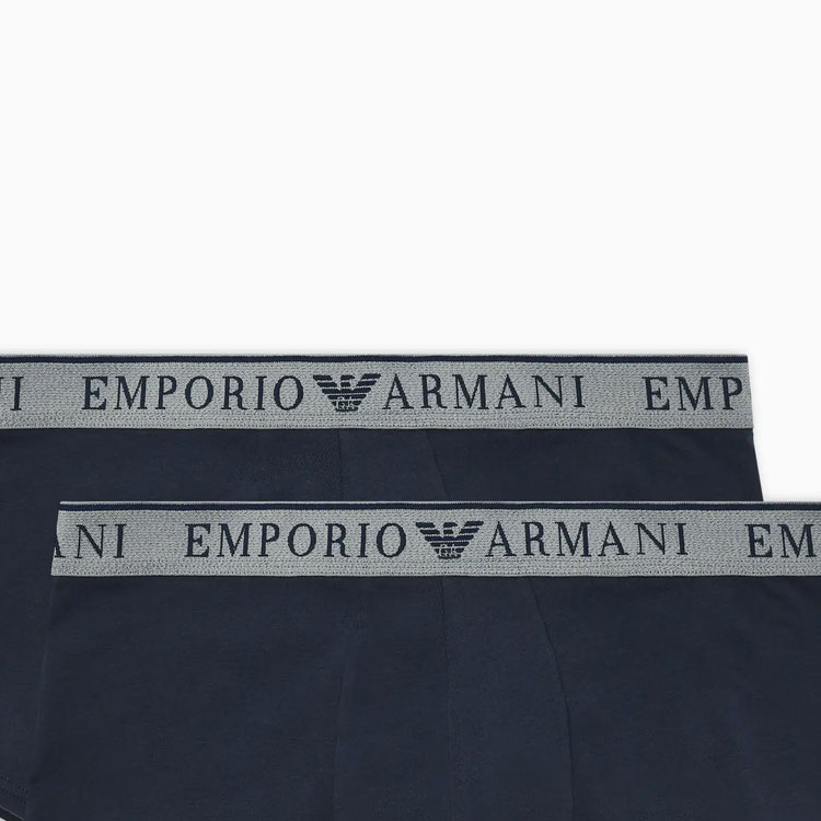 Футболка SS24 Мужские Трусы 2 шт Морской Синий EMPORIO ARMANI — фото 2
