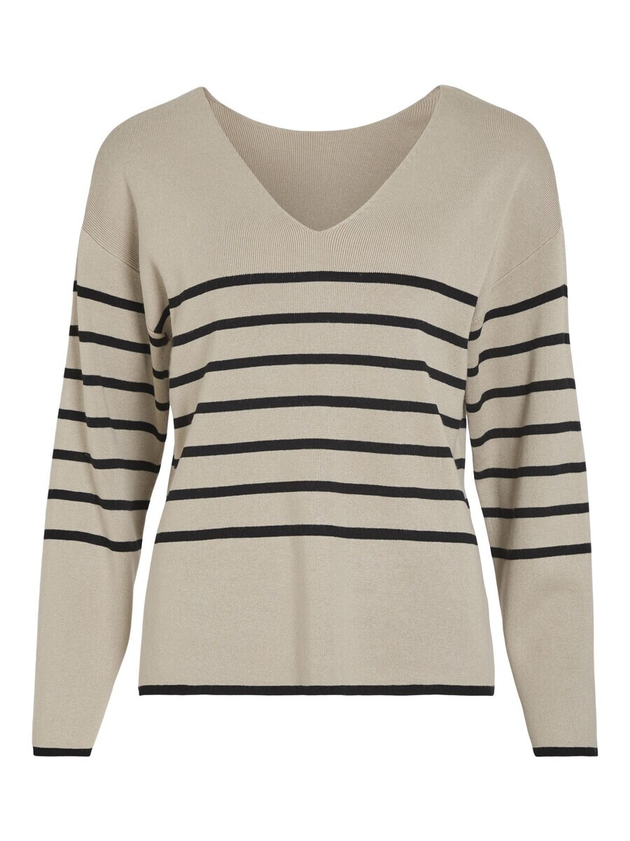 

Тонкий вязаный свитер VILA Sweater, бежевый